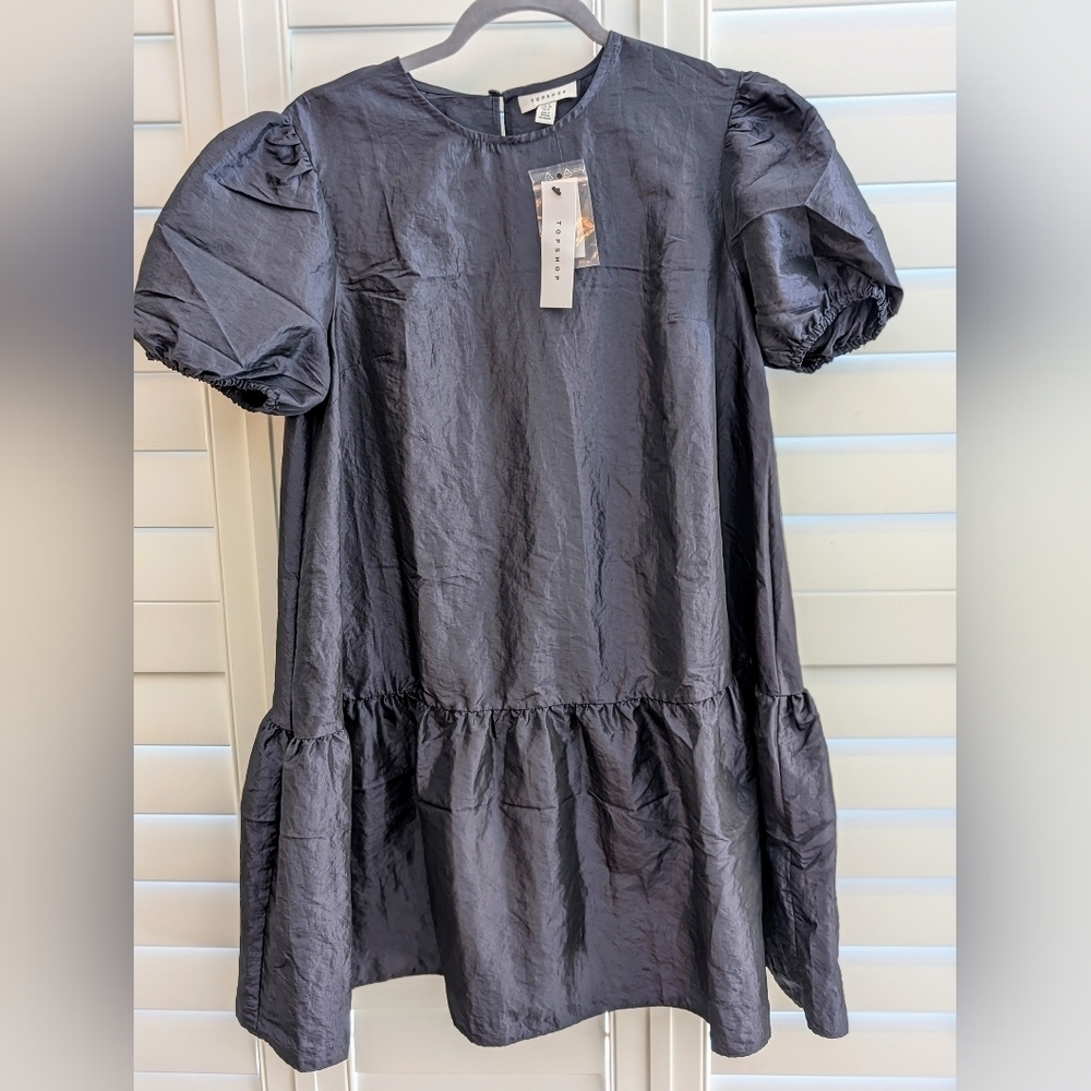 Topshop Dress Black Size 8